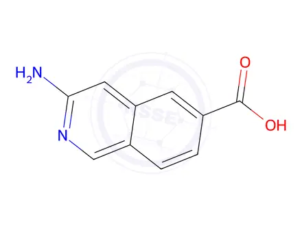 Chemical structure of 3-Aminoisoquinoline-6-carboxylic Acid