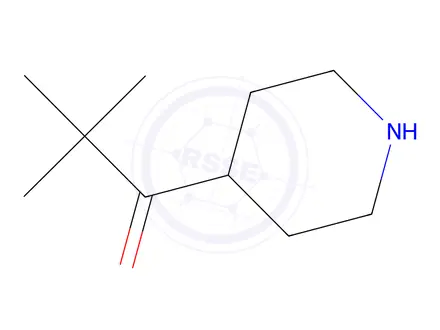 Chemical structure of 2,2-Dimethyl-1-(piperidin-4-yl)propan-1-one