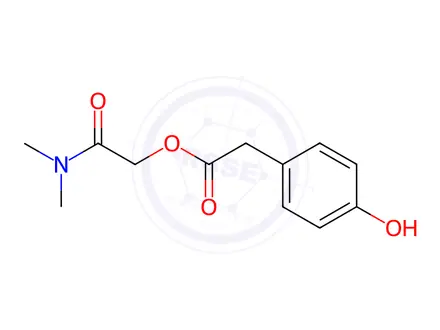 Chemical structure of 4-Hydroxy Benzeneacetic Acid 2-(Dimethylamino)-2-oxoethyl Ester