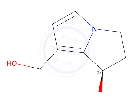 Chemical structure of (R)-7-(Hydroxymethyl)-2,3-dihydro-1H-pyrrolizin-1-ol