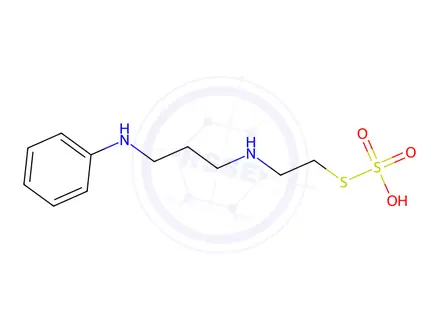 Chemical structure of Thiosulfuric acid, S-(2-((3-anilinopropyl)amino)ethyl) ester