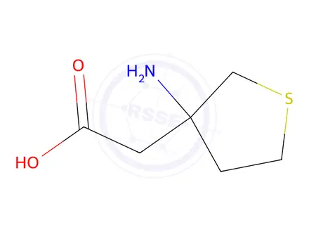 Chemical structure of 2-(3-aminothiolan-3-yl)acetic acid
