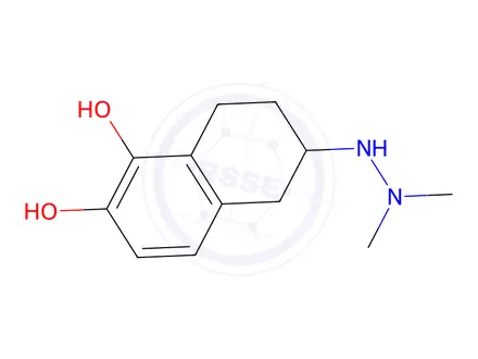 Chemical structure of 6-(2,2-Dimethylhydrazinyl)-5,6,7,8-tetrahydronaphthalene-1,2-diol