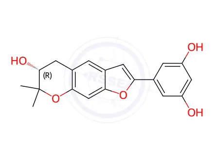 Chemical structure of Moracin P