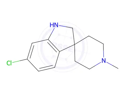 Chemical structure of 6-Chloro-1'-methylspiro[indoline-3,4'-piperidine]