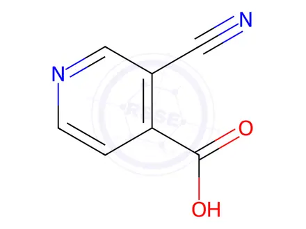 Chemical structure of 3 - Cyanoisonicotinic acid