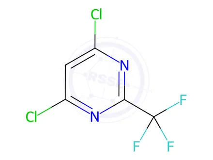 Chemical structure of 4,6 -Dichloro-2-(trifluoromethyl)pyrimidine