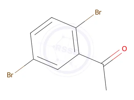 Chemical structure of 1-(2,5-Dibromophenyl)ethan-1-one