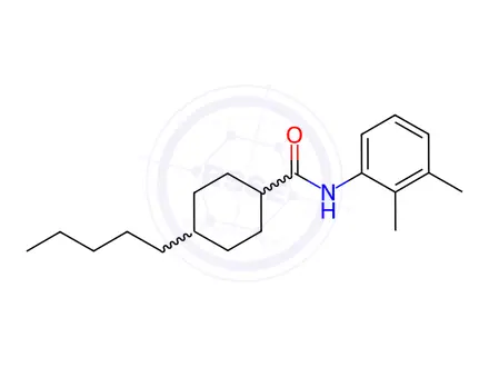 Chemical structure of N-(2,3-dimethylphenyl)-4-pentylcyclohexane-1-carboxamide