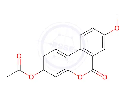 Chemical structure of Urolithin A 8-Methyl Ether Acetate