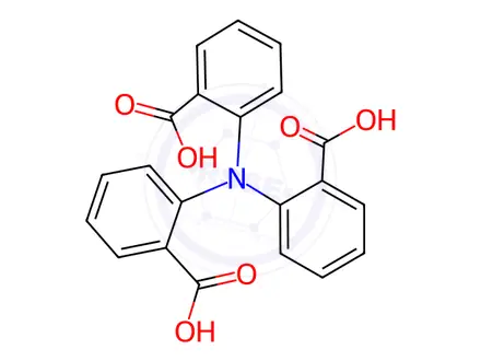 Chemical structure of 2,2',2''-nitrilotribenzoic acid