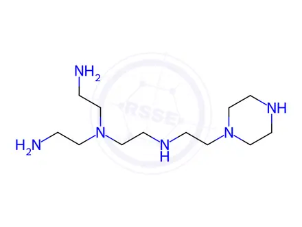 Chemical structure of 1-[2-[[2-[bis(2-aminoethyl)amino]ethyl]amino]ethyl]-Piperazine
