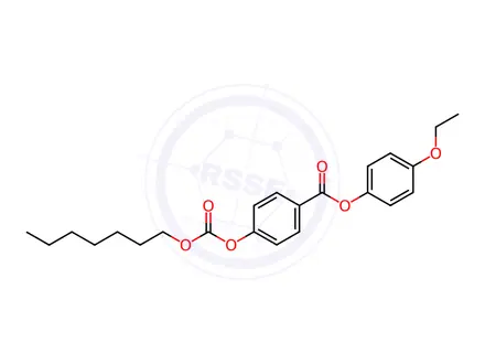 Chemical structure of N-HEPTYL 4-(4'-ETHOXYPHENOXYCARBONYL)PHENYL CARBONATE