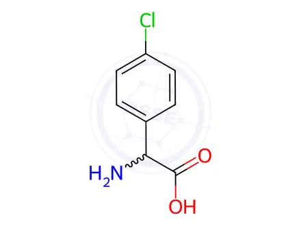 Chemical structure of DL-2-(4-Chlorophenyl)glycine
