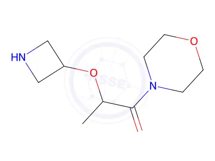 Chemical structure of 2-(Azetidin-3-yloxy)-1-morpholinopropan-1-one