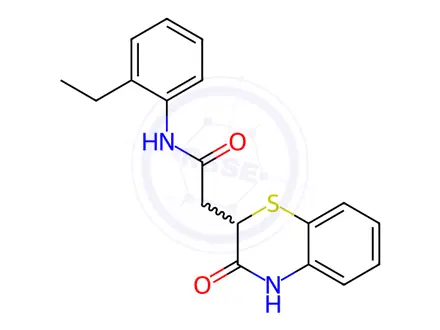 Chemical structure of N-(2-Ethylphenyl)-2-(3-oxo-3,4-dihydro-2H-benzo[b][1,4]thiazin-2-yl)acetamide