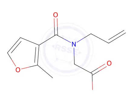 Chemical structure of N-allyl-N-(2-methylfuran-3-carbonyl)glycine