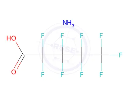 Chemical structure of Ammonium Perfluorovalerate