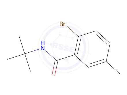 Chemical structure of 2-BRomo-n-tert-butyl-5-methylbenzamide