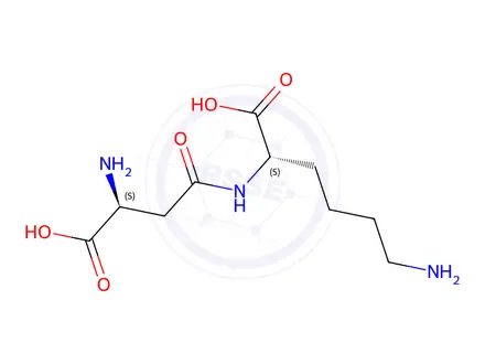 Chemical structure of L-Aspartyl-L-lysine