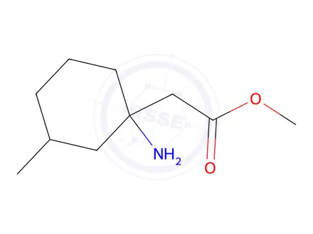 Chemical structure of Methyl 2-(1-amino-3-methylcyclohexyl)acetate