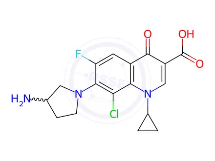 Chemical structure of Clinafloxacin
