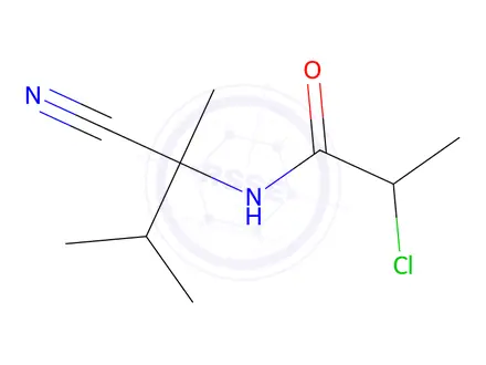 Chemical structure of 2-chloro-N-(1-cyano-1,2-dimethylpropyl)propanamide