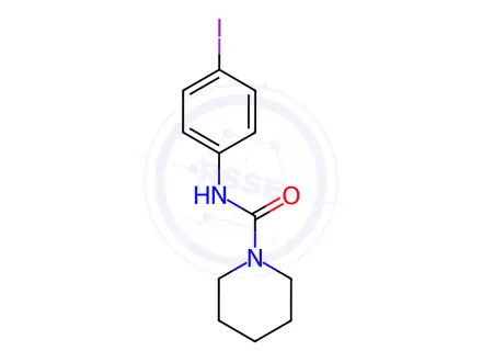 Chemical structure of n-(4-Iodophenyl)piperidine-1-carboxamide