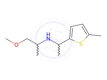 Chemical structure of 1-Methoxy-N-(1-(5-methylthiophen-2-yl)ethyl)propan-2-amine