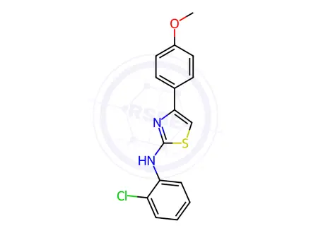 Chemical structure of N-(2-Chlorophenyl)-4-(4-methoxyphenyl)-1,3-thiazol-2-amine