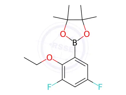 Chemical structure of 2-(2-ethoxy-3,5-difluorophenyl)-4,4,5,5-tetramethyl-1,3,2-dioxaborolane
