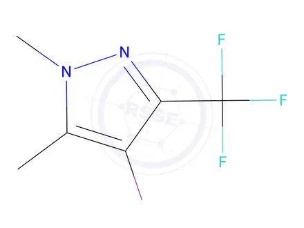Chemical structure of 4-iodo-1,5-dimethyl-3-(trifluoromethyl)-1h-pyrazole