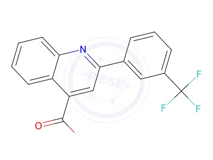 Chemical structure of 2-(3-(Trifluoromethyl)phenyl)quinoline-4-carboxylic acid