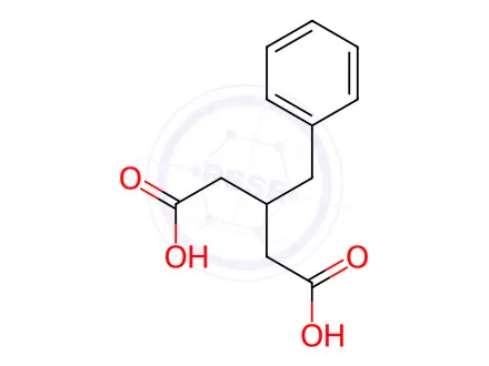 Chemical structure of 3-benzylpentanedioic acid