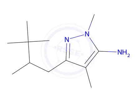Chemical structure of 1,4-Dimethyl-3-(2,3,3-trimethylbutyl)-1h-pyrazol-5-amine