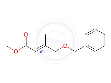 Chemical structure of (2E)-3-Methyl-4-(benzyloxy)-2-butenoic Acid Methyl Ester