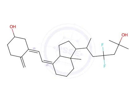 Chemical structure of 23,23-Difluoro-25-Hydroxyvitamin D3