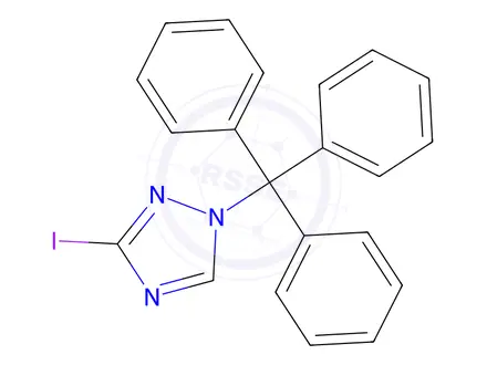 Chemical structure of 3-Iodo-1-trityl-1H-1,2,4-triazole
