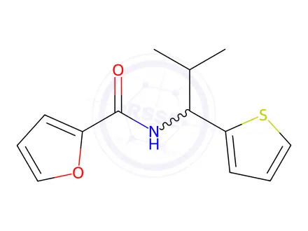 Chemical structure of n-(2-Methyl-1-(thiophen-2-yl)propyl)furan-2-carboxamide
