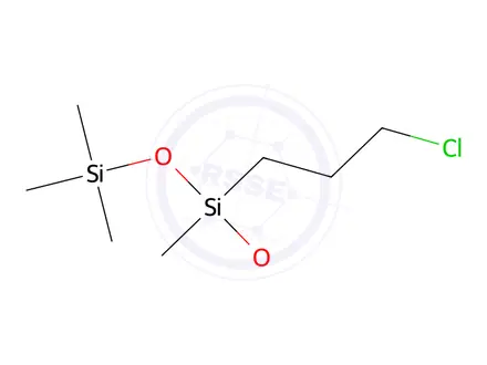Chemical structure of 3-(3-Chloropropyl)-1,1,1,3,5,5,5-heptamethylpentanetrisiloxane