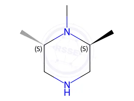 Chemical structure of (2S,6S)-1,2,6-Trimethylpiperazine