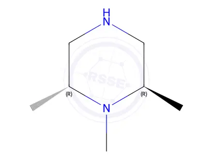 Chemical structure of (2R,6R)-1,2,6-Trimethylpiperazine dihydrochloride