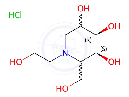 Chemical structure of Miglitol Impurity 34