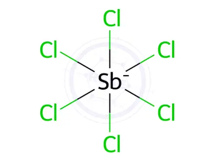 Chemical structure of TRIETHYLOXONIUM HEXACHLOROANTIMONATE