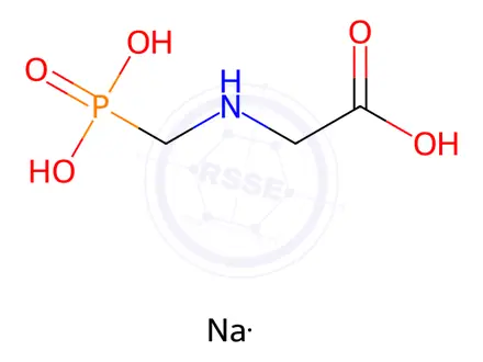 Chemical structure of Glyphosate-sodium