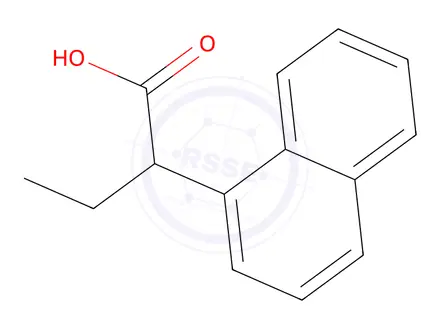 Chemical structure of 1-Naphthaleneacetic acid, alpha-ethyl-