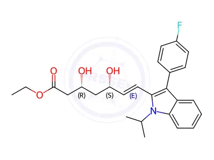 Chemical structure of Fluvastatin Ethyl Ester