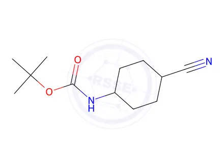 Chemical structure of tert-butyl (4-cyanocyclohexyl)carbamate