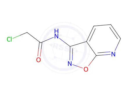 Chemical structure of 2-chloro-n-isoxazolo[5,4-b]pyridin-3-ylacetamide