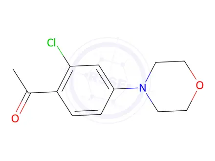 Chemical structure of 1-[2-chloro-4-(morpholin-4-yl)phenyl]ethan-1-one